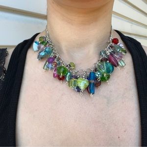 Multi Colored Y2K Beaded Necklace